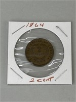1864 Two-Cent Piece.