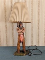 Native American Chief 'Standing Bear' Table Lamp