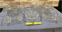 BOX LOT: 5 GLASS CANDY/NUT DISHES