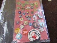 Pinbacks Pins Rally Day  Birthday Ike and others