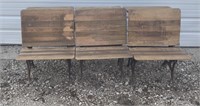 (3) Antique Wooden Desks