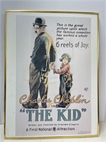 THE KID Movie Poster Charlie Chaplin,