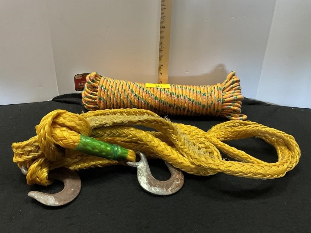 100ft 3/8 poly rope, tow rope