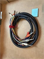 3 Foot 1/4 to 1/4 Patch Cable 8 Channel