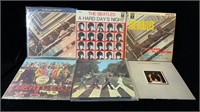 6 Vintage Beatles Vinyl LPs