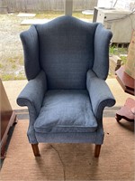 Blue Wingback chair