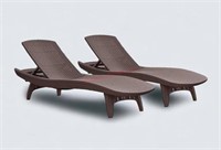 2 pack Keter Grenada loungers