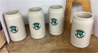 Set of 4 beer mugs