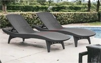 2 pack Keter Grenada loungers