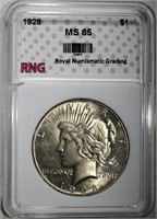 1928 PEACE DOLLAR RNG GEM BU