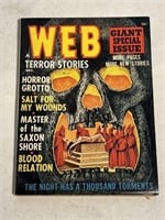 1964 NOV WEB TERROR STORIES PULP SKIULL COVER