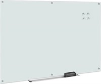 Magnetic White Dry Erase Glass Board, 6' x 4'