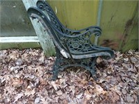 Cast Iron Bench Ends (Side of Bldg by Road)