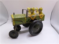 antique WindUp Tin Military Jeep 22C Toy *working*