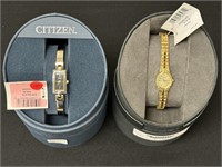 2 Citizen Ladies Wrist Watches (New in Box)