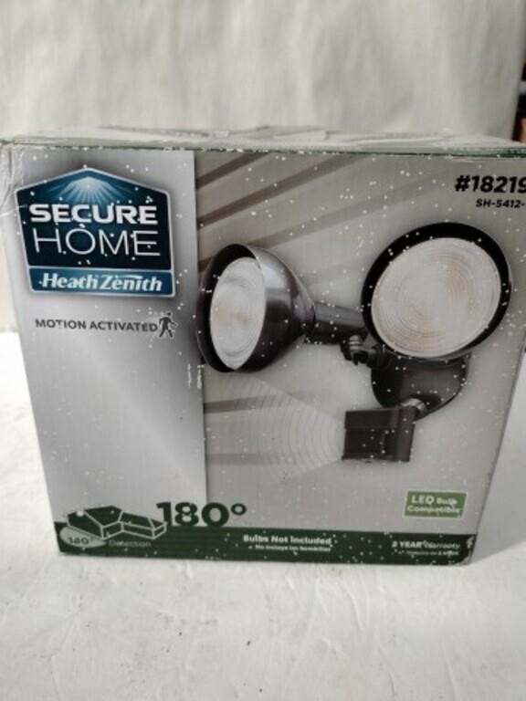 Home security motion activated light