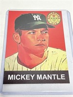 Mickey Mantle Ballantine Ale Facsimile Auto