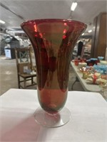 Large red vase