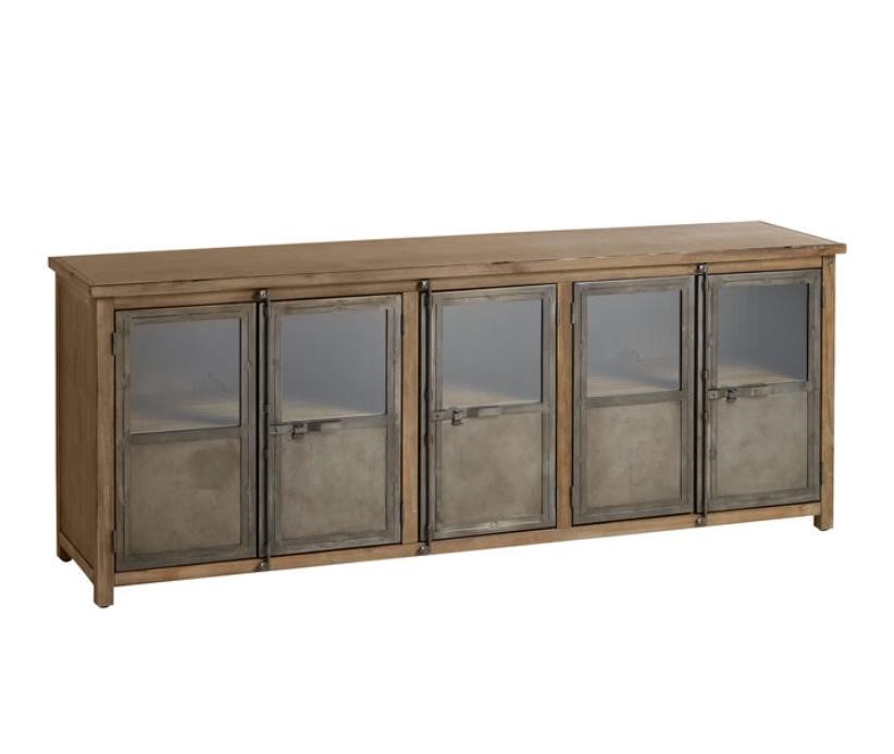 $699 World Market Langley 76" Large Acacia Cabinet