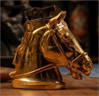 Vintage Brass Horse Head Lighter