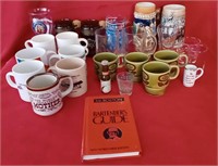 Coffee Cups, Bartenders Guide, Steins, Mugs, Misc.