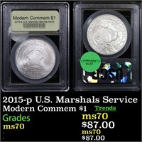 2015-p U.S. Marshals Service Modern Commem Dollar