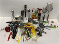 Large Group Of Kitchen Utensils