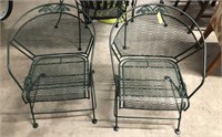 PR WROUGHT IRON OUTDOOR CHAIRS
