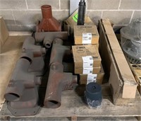 Lot of Various Cast Iron Pipe, Kits, Drains, Etc.
