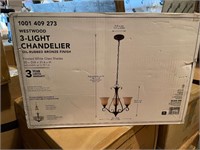 Hampton bay Westwood 3-light chandelier