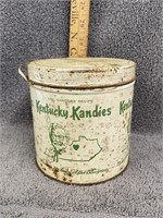 Vintage Kentucky Kandies Advertising Tin