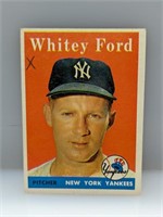 1958 Topps #320 Whitey Ford Yankees HOF mk