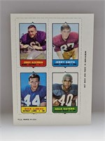 1969 Topps football Panel 4 in 1 Gale Sayers