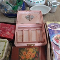 JEWELRY BOXES, PLATE, CANDY DISH