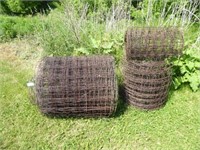3 rolls woven wire (rusty)