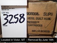 CASE OF (500) ROUNDS OF WINCHESTER SUPER