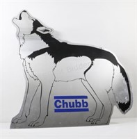 Professionally Finished Chubb Wolf Security Sign