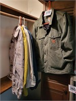 Carhart jacket sz L w/ nice shirts XL