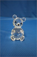 Swarovski crystal bear figure, 1.75 X 2.75"H