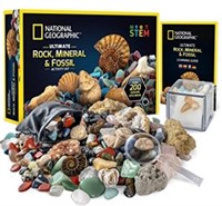 NATIONAL GEOGRAPHIC Rocks & Fossils Kit – 200