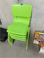 (4) Plastic Kids' Chairs