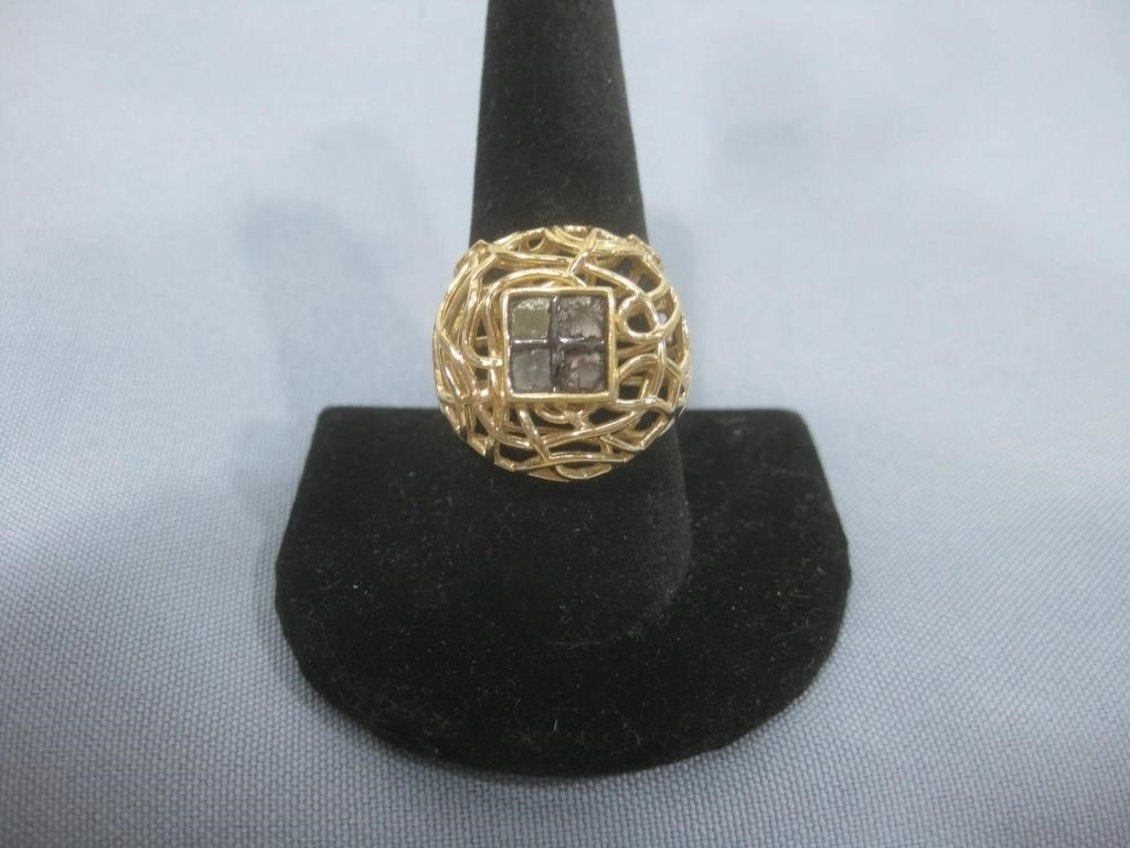 Gold Plate Over Sterling Silver Ring