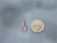 Pink Stone Pendant Costume Jewelry
