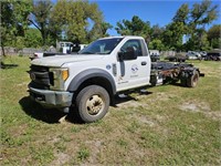 2017 FORD F550 HOOK TRUCK - BAD REAREND