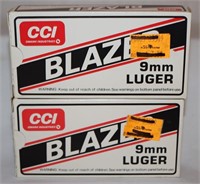 100 Rounds CCI Blazer 9mm Luger