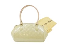 Louis Vuitton Light Yellow Verni Sherwood Handbag