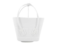 Bottega Veneta White Arco Rubber Handbag
