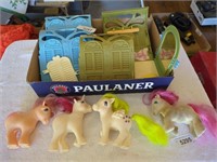 1980's My Little Pony - 3 ponies, 1 unicorn & more