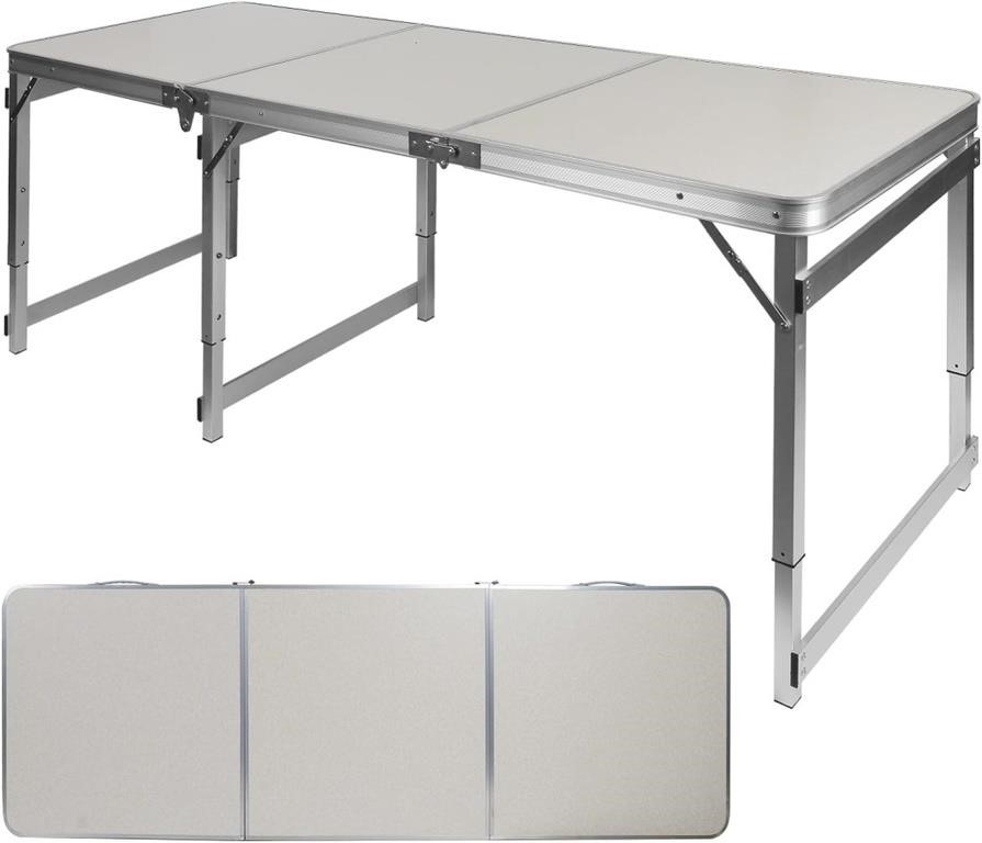 6FT FOLDING HEAVY DUTY TABLE W/ HANDLE