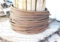 BRAIDED CABLE ON WOODEN SPOOL